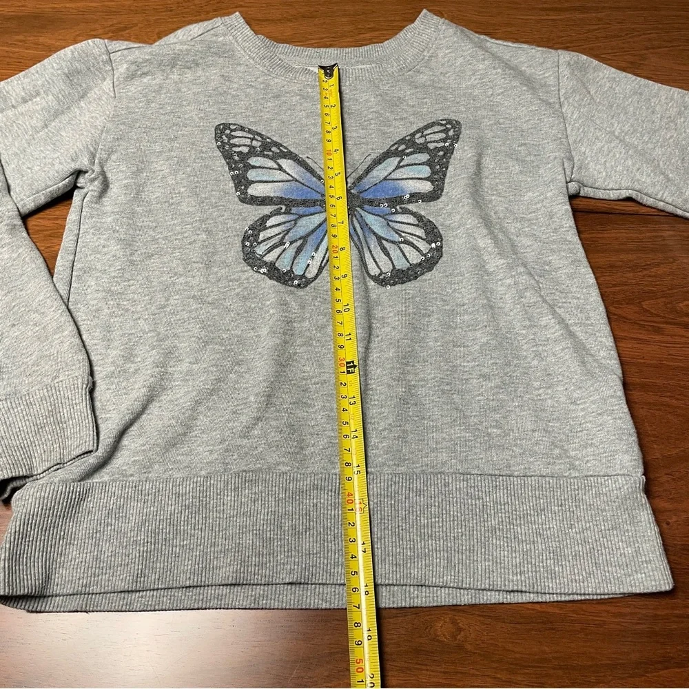 GAP Kids Gray Knit Sweater Butterfly, Sparkly kids size XL